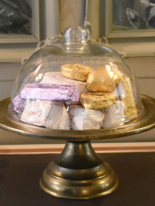 Karni Kuchenständer Glas mit Deckel & Fuß Trans...