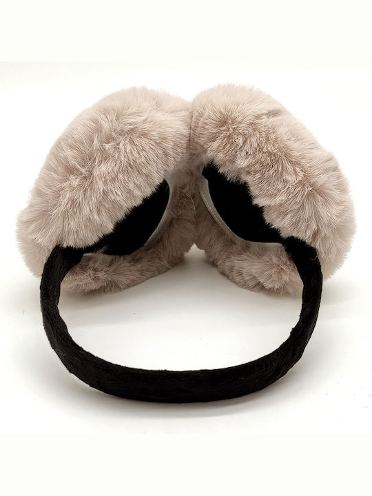Γυναικείο Earmuff Πλεκτό σε Μπεζ χρώμα