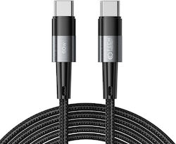 Tech-Protect Braided USB 2.0 Cable USB-C male - USB-C 60W Gray 3m (PD60W/3A)