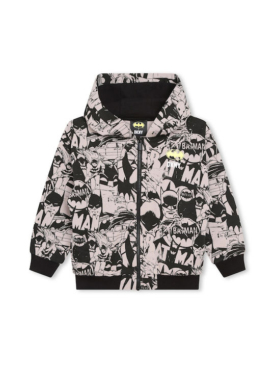 DKNY Kinder-Strickjacke mit Kapuze Schwarz