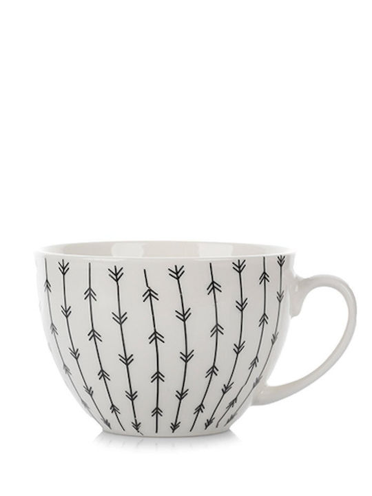 General Trade Tasse Kaffee aus Porzellan Schwarz