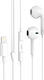 XO EP70 In-ear Handsfree Headphones with Connector Lightning White