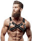 Fetish Submissive Ανδρικό Harness Μαύρο