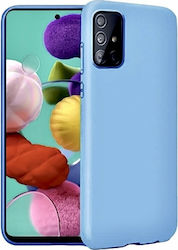 Umschlag Rückseite Silikon Hellblau (Galaxy A41)