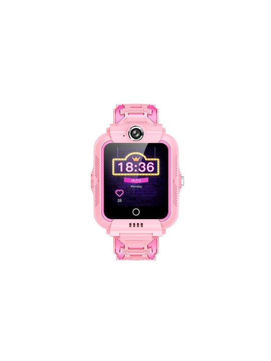 XO Kids Digital Watch with Rubber/Plastic Strap Pink