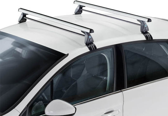 Auto Gs Μπάρες Οροφής Αλουμινίου (Σετ χωρίς πόδια) Ασημί