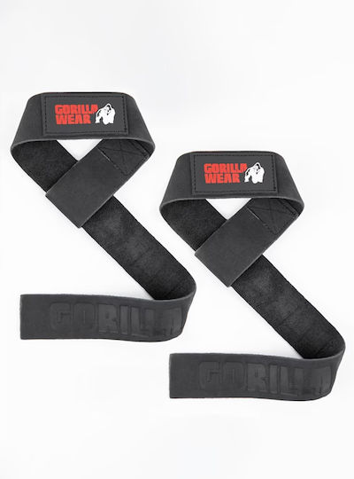 Gorilla Wear Περικάρπια Άρσης Βαρών Μαύρα 2 τμχ