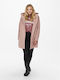 Women's Pink Coat with Buttons
