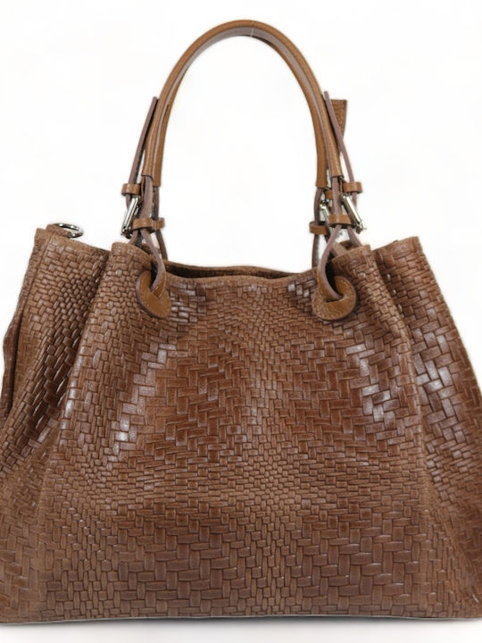 Passaggio Leather Leather Women's Bag Tote Handheld Brown