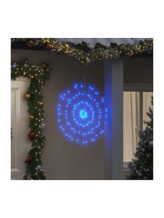 140 Lumini de Crăciun LED Blue Battery de tip Fireworks vidaXL
