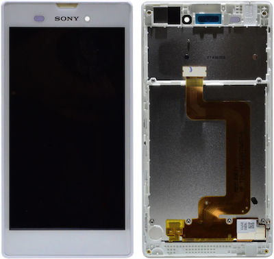 Sony Οθόνη mit Touchscreen für Sony Xperia T3 (Weiß)