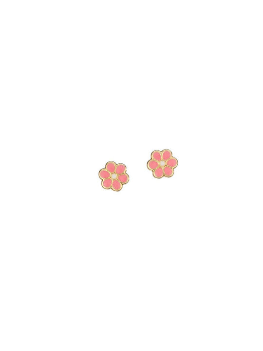 Papoulidis Jewellery Kids Earrings Studs made of Gold 14K