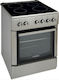 Cooker 65lt with Ceramic Hobs W59.7cm. KERAMIKH INOX