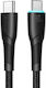 Joyroom Starry Series Geflochtenes USB 2.0 Kabel USB-C männlich - USB-C 60W PD Schwarz 1m SA32-CC3