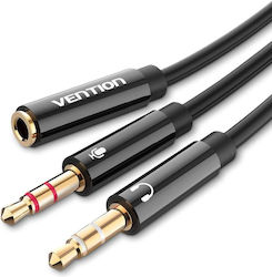 Vention 3.5mm female-2x 3.5mm male 0.3m BBTBY