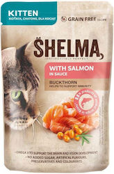 Shelma Wet Food for Kittens with Salmon Without Cereals 85gr