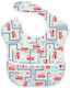 Bumkins Waterproof Bib Plastic with Hoop & Loop Fastener & Pocket Multicolored for 6 m+