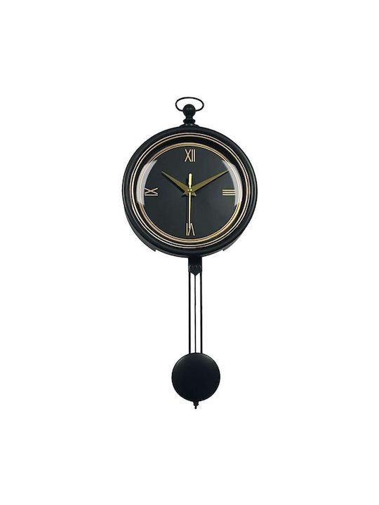 Fylliana 896 Wanduhr Schwarz 42x20cm