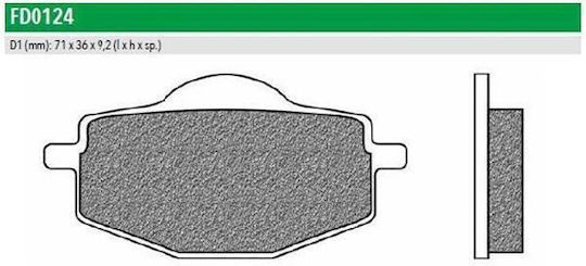 Newfren Motorcycle Brake Pads F101 for Yamaha Cygnus