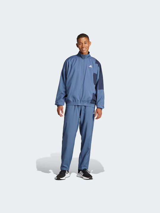 Adidas Colorblock Set Sweatpants Blue