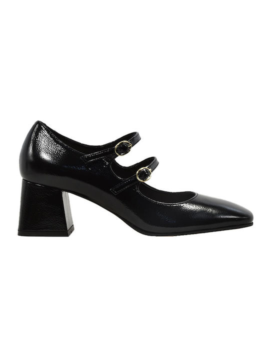 Fardoulis Patent Leather Black Heels