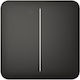 Ajax Systems Recessed Wall Switch Double with Frame Black