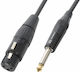 Power Dynamics Cable XLR male - 6.3mm male Μαύρ...