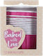 Baked Love Small Non-Stick Paper Baking Cups 12 Pcs Fuchsia