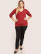 Women's Fabric Trousers with Elastic Black