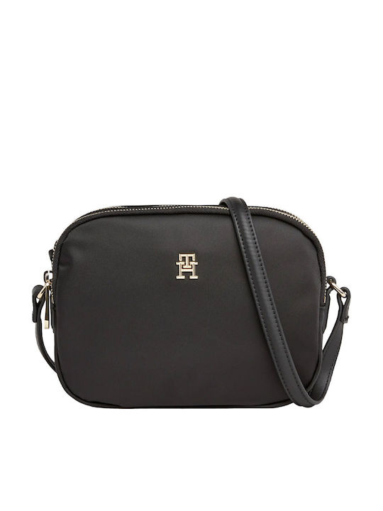 Tommy Hilfiger Poppy Γυναικεία Τσάντα Ώμου Μαύρη
