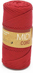 Handibrand Midi Cord Macrame Red 135m 200g
