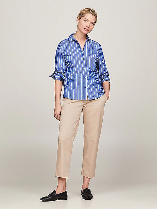 Tommy Hilfiger Women's Fabric Trousers Slim Fit...