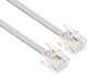 Powertech Flat Telephone Cable RJ11 6P4C 10m White (CAB-T006)