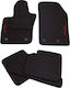 3Lines Set of Front and Rear Mats 5pcs for Fiat 500X Black