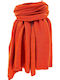 Women's Knitted Scarf Orange