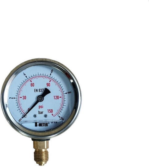 Unitair 30101.0010 Manometer Glyzerin 10 Bar 1/4''