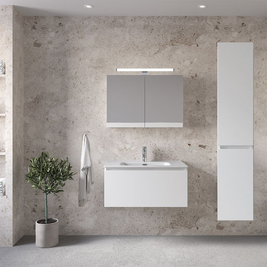 Furnibath CO150WH Dulap Coloană Pentru Baie De Pardoseală 30x24x150cm Albă