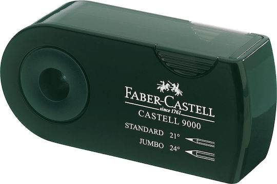 Faber-Castell Sleeve Art & Graphic 9000 Doppelt Anspitzer Grün