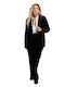 Dina Women's Velvet Blazer Black
