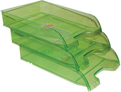 Ark Transparent Filing Tray Green