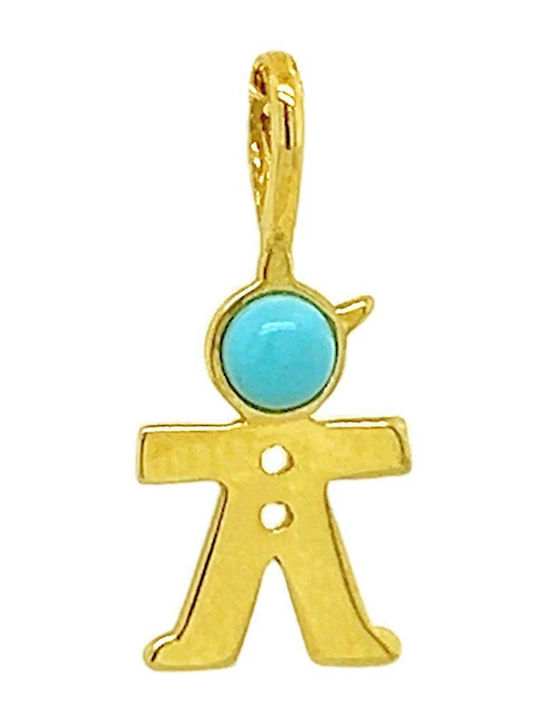 Xryseio Kids Pendant Family in Gold 14K