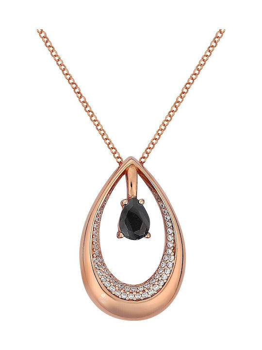 Gregio from Pink Gold Plated Silver with Zircon