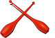 Athlopaidia Rhythmic Gymnastics Clubs Red