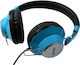 Maxell Retro Ενσύρματα Over Ear Ακουστικά Μπλε