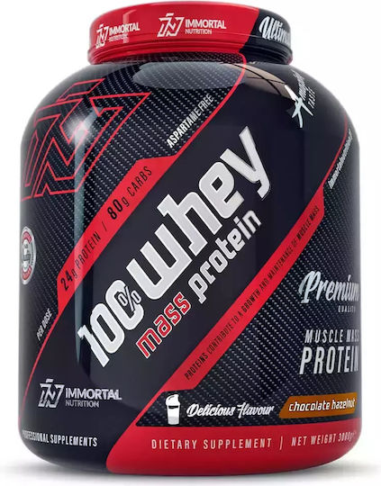 Immortal Nutrition 100% Whey Mass Protein Protein Whey with Flavor Chocolate Hazelnut 3kg
