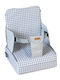 Saro Portable Fabric Booster Seat for Chair Vichy