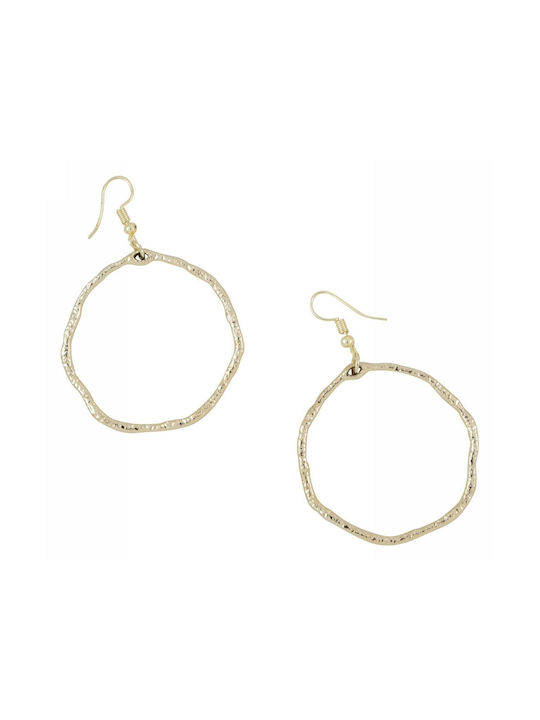 Tatu Moyo Earrings Hoops made of Steel Gold Plated