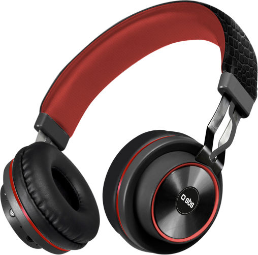 SBS DJ Up Fără fir Bluetooth On Ear Căști cu 5 ore de Funcționare Black / Red