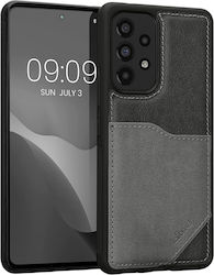 Kalibri Faux Leather Back Cover Plastic Gri (Ga...