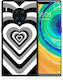Smartfits Black Hearts Back Cover Μαύρο (Huawei Mate 30 Pro)